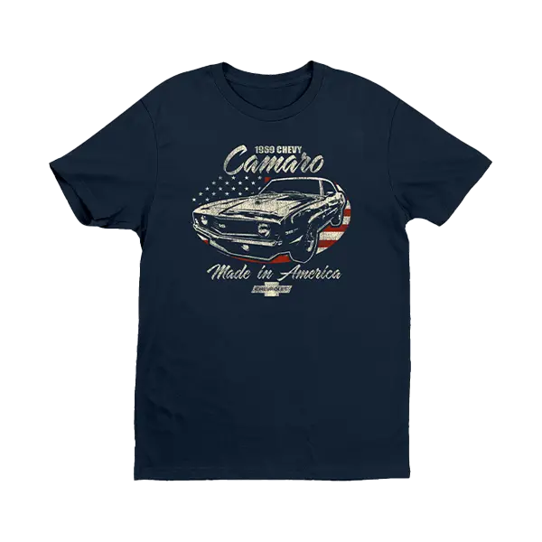 Camaro Us Flag T-Shirt 1