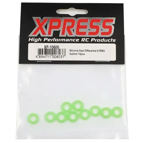 Silicone Gear Differential X-Ring 5X2mm 10Pcs For Execute Xpresso Gripxero Series (Xp-10600) 2