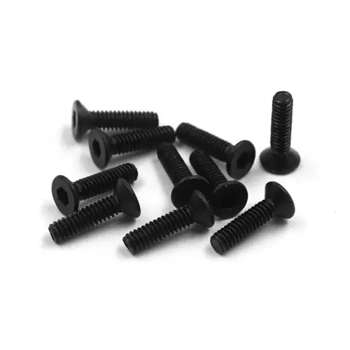 Flat Head Hex Screw M2x8mm 10Pcs (Xp-40260) 1