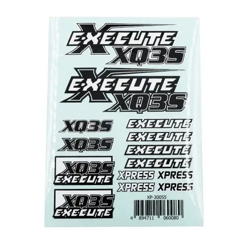 Execute Xq3s Logo Sticker Decal A6 148X105mm (Xp-30055) 1