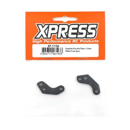 Graphite Knuckle Plate +1.5Mm Offset Front 2Pcs (Xp-11184) 2