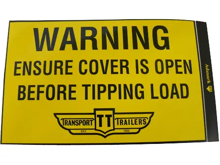 Label Ensure Cover Is Open 1