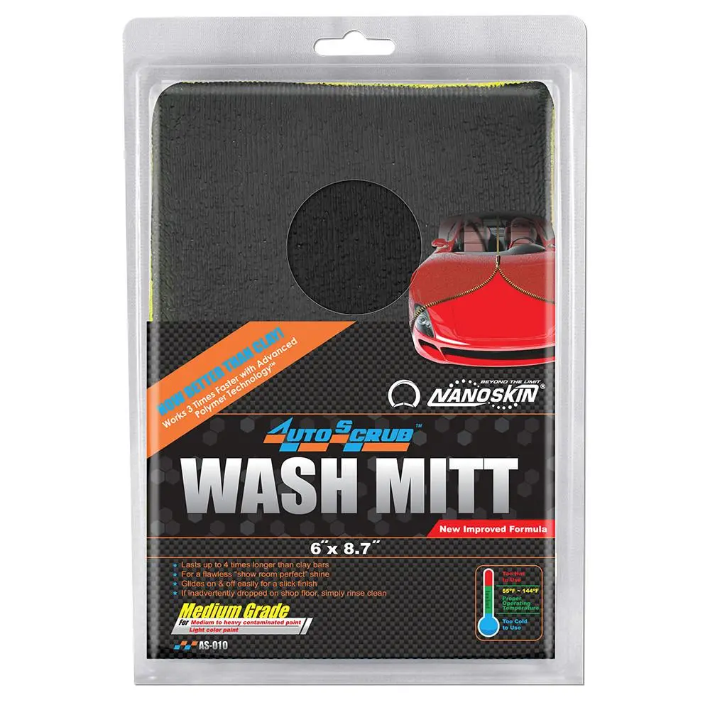 Nanoskin Autoscrub Wash Mitt 6" X 8.7" Medium Grade 1