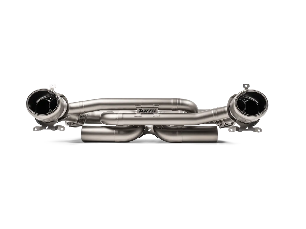 Akrapovic 2019+ Porsche 911 Carrera (992 W/Sport Exhaust) W/Opf/Gpf Slip-On Line (Titanium) S-Po/Ti/14 1