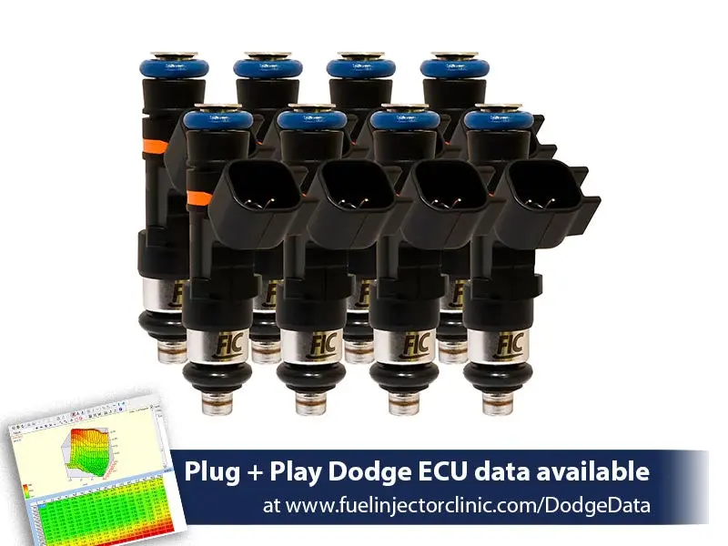 445Cc (50 Lbs/Hr At Oe 58 Psi Fuel Pressure) Fic Fuel Injector Clinic Injector Set For Dodge Hemi Srt-8, 5.7 (High-Z) (Is153-0445H) 1