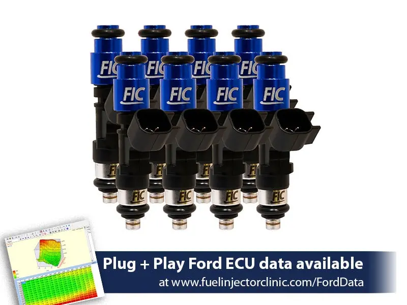 445Cc (42 Lbs/Hr At 43.5 Psi Fuel Pressure) Fuel Injector Clinic Injector Set For Ford Raptor (2010-2014) Injector Sets (Is408-0445H) 1