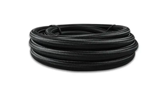 Vibrant Performance 10Ft Roll Of Black Nylon Braided Flex Hose; An Size: -10; Hose Id: 0.56" 11970 1