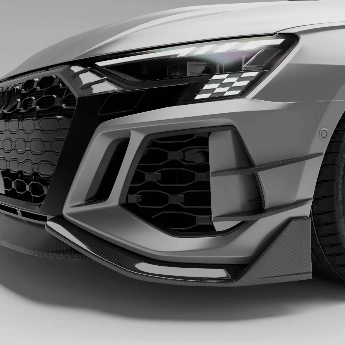 Audi Rs3 8Y Sportback Carbon Fiber Canards 1