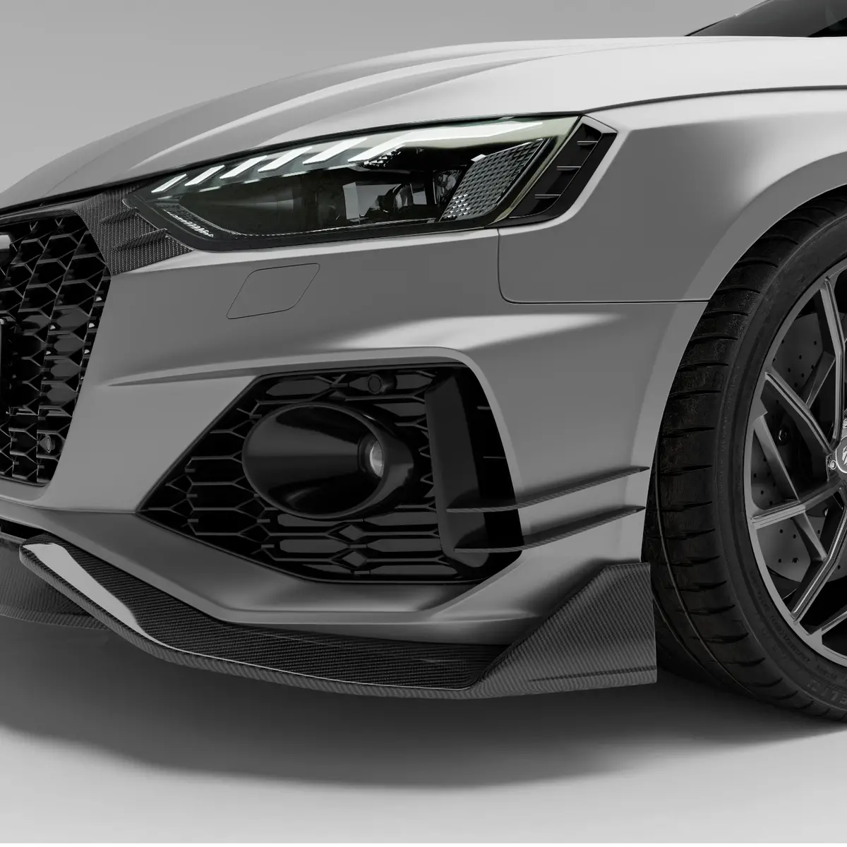 Audi Rs4 B9.5 Facelift Carbon Fiber Canards 1