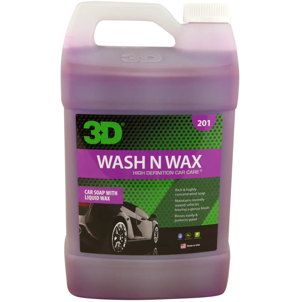 3D Products Wash N Wax 128Oz 1