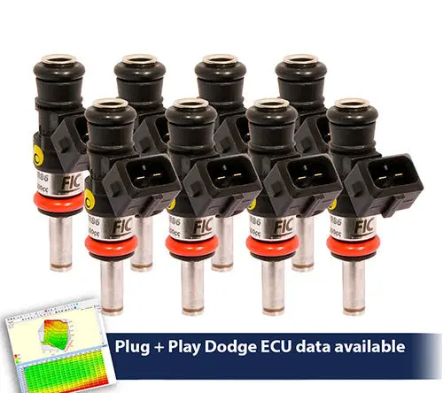 1200Cc (130 Lbs/Hr At Oe 58 Psi Fuel Pressure) Fic Fuel Injector Clinic Injector Set For Dodge Hemi Gen 1-4 Whipple Supercharger(High-Z) (Is153-1200H-Sc) 1