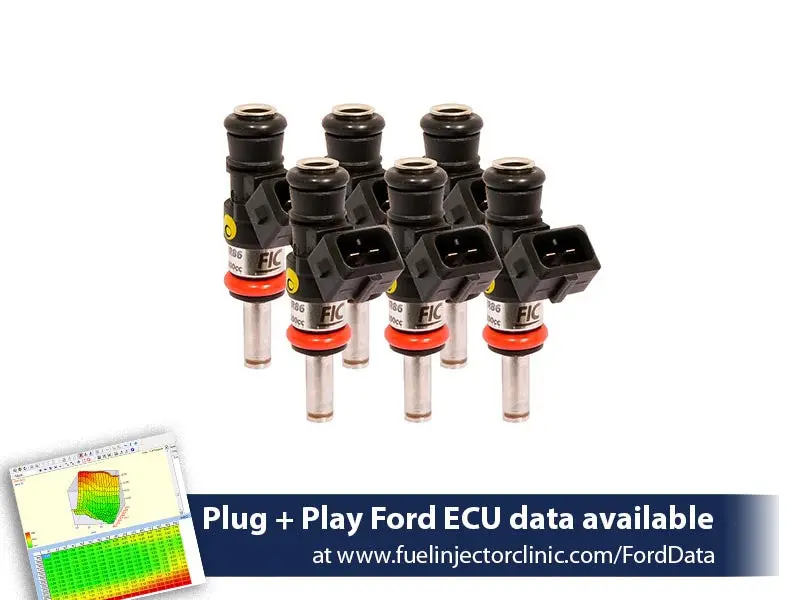 1200Cc (110 Lbs/Hr At 43.5 Psi Fuel Pressure) Fic Fuel  Injector Clinic Injector Set For Ford Raptor (2017-2019) Injector Sets (Is409-1200H) 1