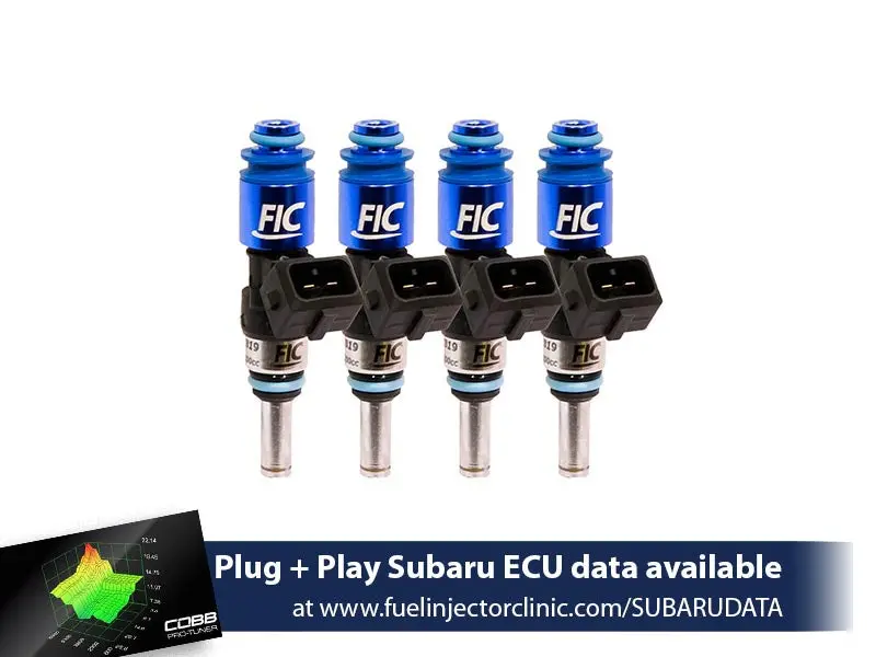 1200Cc (Previously 1100Cc) Fic Top-Feed Converted Subaru Sti ('04-'06) Legacy Gt ('05-'06) Fuel Injector Clinic Injector Set (High-Z) (Is176-1200H) 1