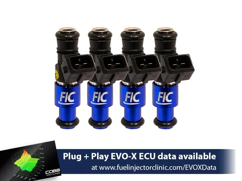 1200Cc (Previously 1100Cc) Fic Mitsubishi Evo X Fuel Injector Clinic Injector Set (High-Z) (Is127-1200H) 1