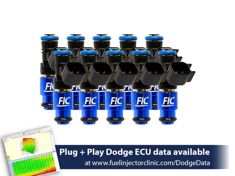 1200Cc-D Fic Fuel Injector Clinic Injector Set For Dodge Viper Zb2 ('08-'10) Vx1 ('13-'17) (Is158-1200H-D) 1