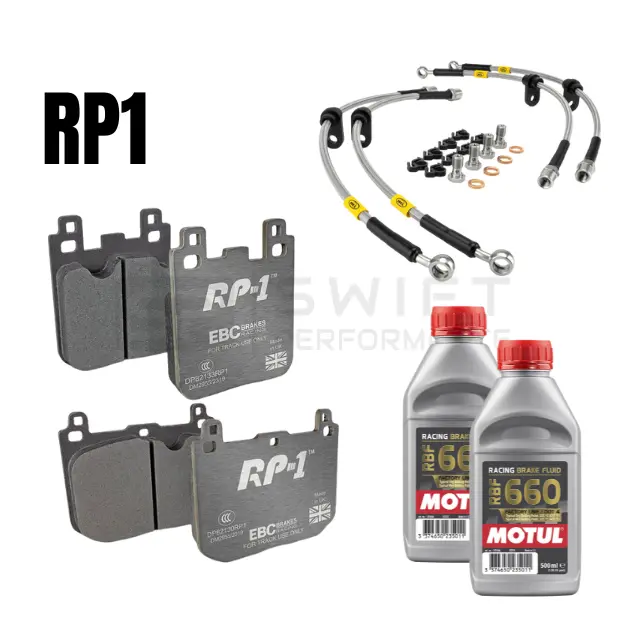 Ebc Rp1 Front & Rear Brake Pads Set + Hel Braided Lines Kit + Motul Rbf 660 Brake Fluid – For Bmw F Series M Cars & M Lites (F20/F21, F22, F87 Og, F87 Comp, F80, F82) 1