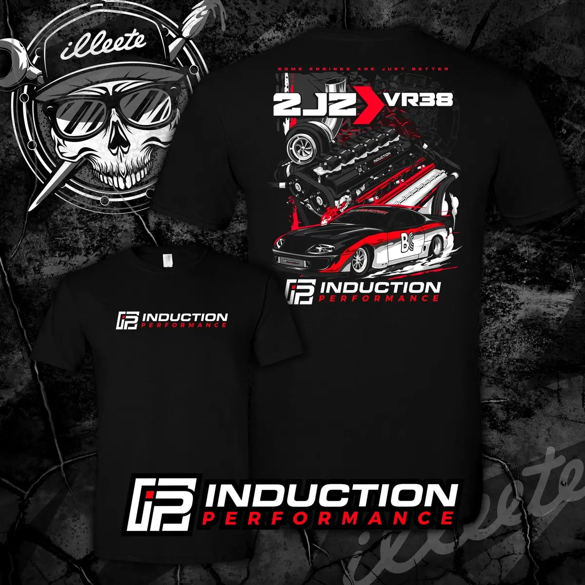 Induction Performance - "2Jz Vr38" T-Shirt 1