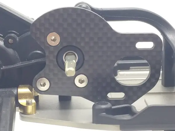 175Rc B6 Carbon Motor Plate W/Gear Guard 1