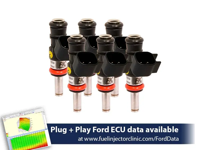 1440Cc (140 Lbs/Hr At 43.5 Psi Fuel Pressure) Fic Fuel Injector Clinic Injector Set For Ford Raptor (2017-2019) Injector Sets (Is409-1440H) 1