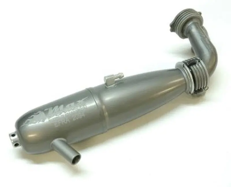 Max Power .21 Exhaust Kit 2164 + Conical Manifold 90° + 90° - Total Black 1