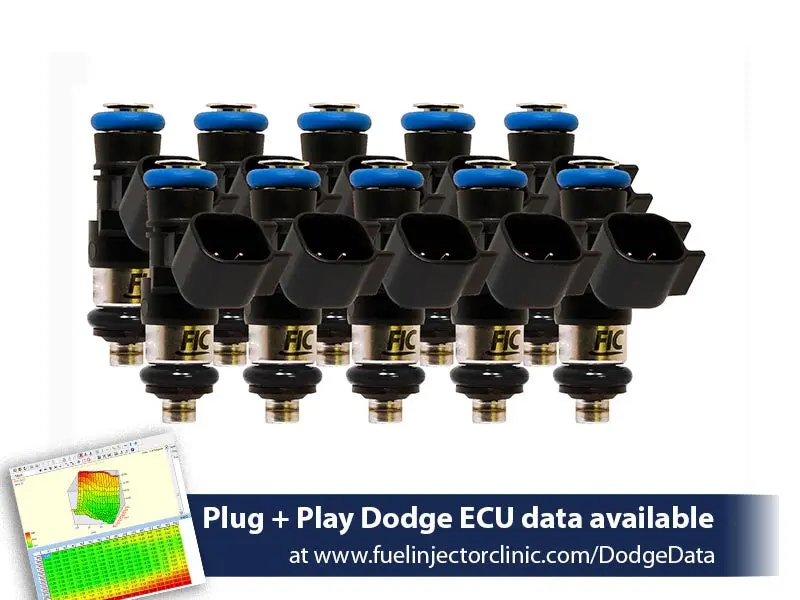 1650Cc Fic Fuel Injector Clinic Injector Set For Dodge Viper Zb1 ('03-'06) (Is157-1650H) 1