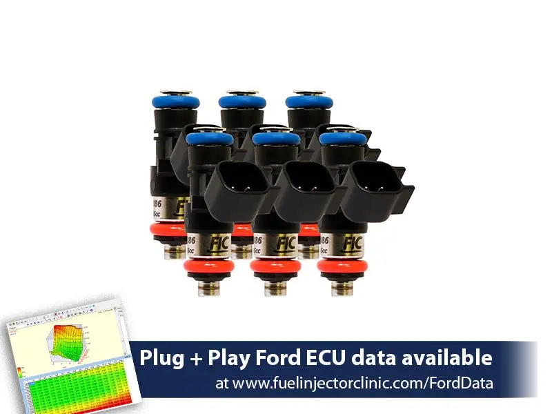 1650Cc (160 Lbs/Hr At 43.5 Psi Fuel Pressure) Fic Fuel Injector Clinic Injector Set For Ford Raptor (2017-2019) Injector Sets (Is409-1650H) 1