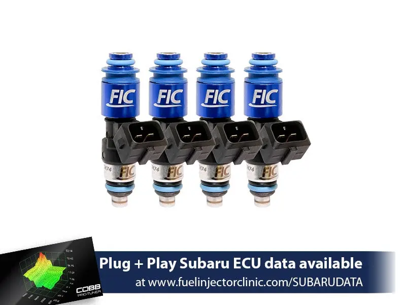 1650Cc Fic Top-Feed Converted Subaru Sti ('04-'06) Legacy Gt ('05-'06) Fuel Injector Clinic Injector Set (High-Z) (Is176-1650H) 1