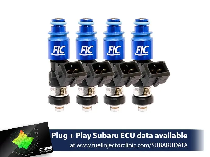1650Cc Fic Subaru Wrx('02-'14)/Sti ('07+) Fuel Injector Clinic Injector Set (High-Z) (Is175-1650H) 1