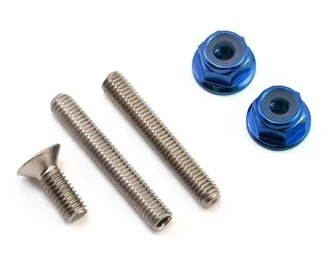 175Rc "Ti-Look" Lower Arm Stud Kit (Blue) 1