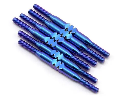 175Rc B6.1/B6.1D Titanium Turnbuckle Set (Blue) 175-10720 1