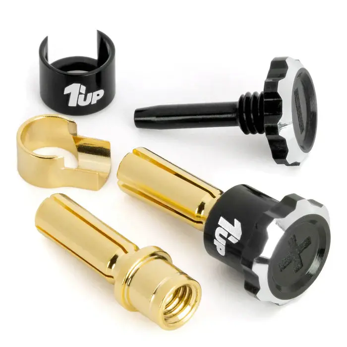 1Up Racing Lockdown Adjustable Bullet Plugs (5Mm Plug) (Assorted Colours) 1
