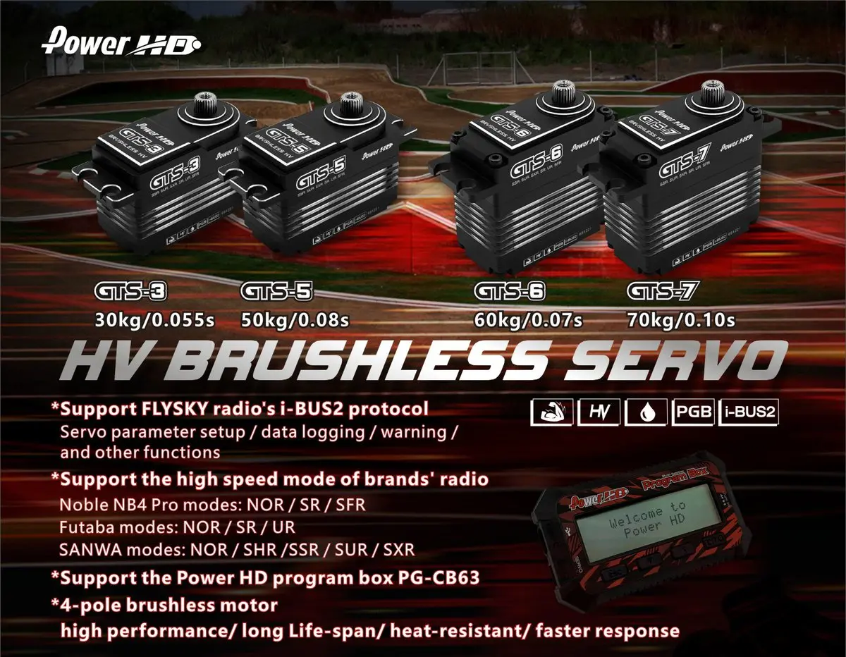 Power Hd Gts-3 Hv 30Kg Brushless Servo 2