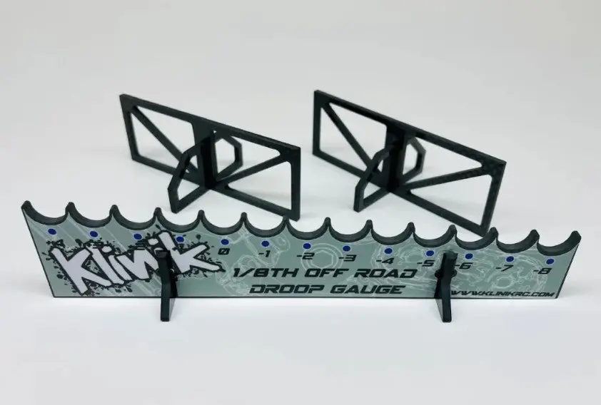 Klinik Rc Pro 1/8 Carbon Fiber Droop Gauge System Universal Buggy/Truggy 1