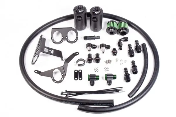 Radium Engineering Dual Catch Can Kit, Mkiv Toyota Supra Turbo 2Jz-Gte 1