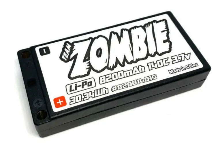 Team Zombie Lipo Battery 3.7V 8200Mah 140C (1:12Th On-Road) 1