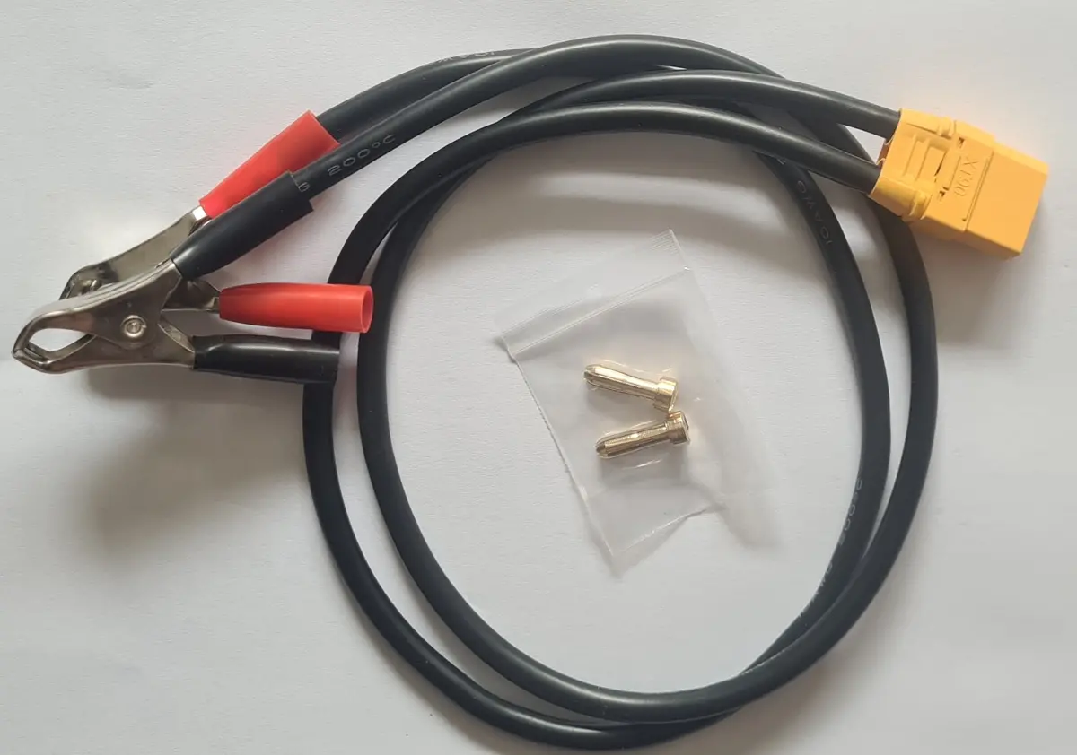 Xt90 Female To Alligator Clip Charge Lead (550Mm) 1