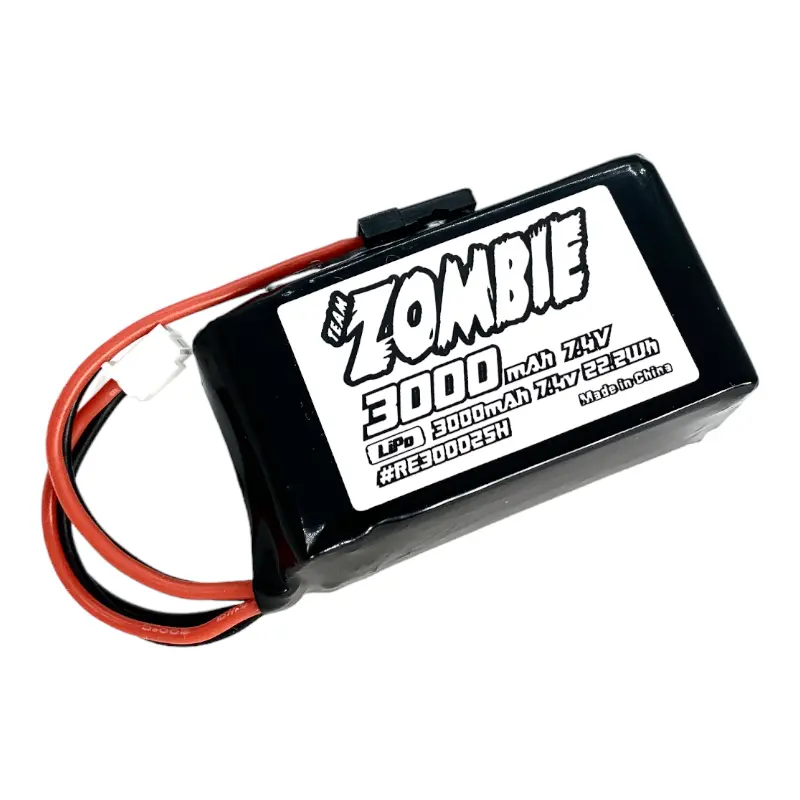 Zombie 3000Mah 7.4V Receiver Hump Pack Li-Po 1