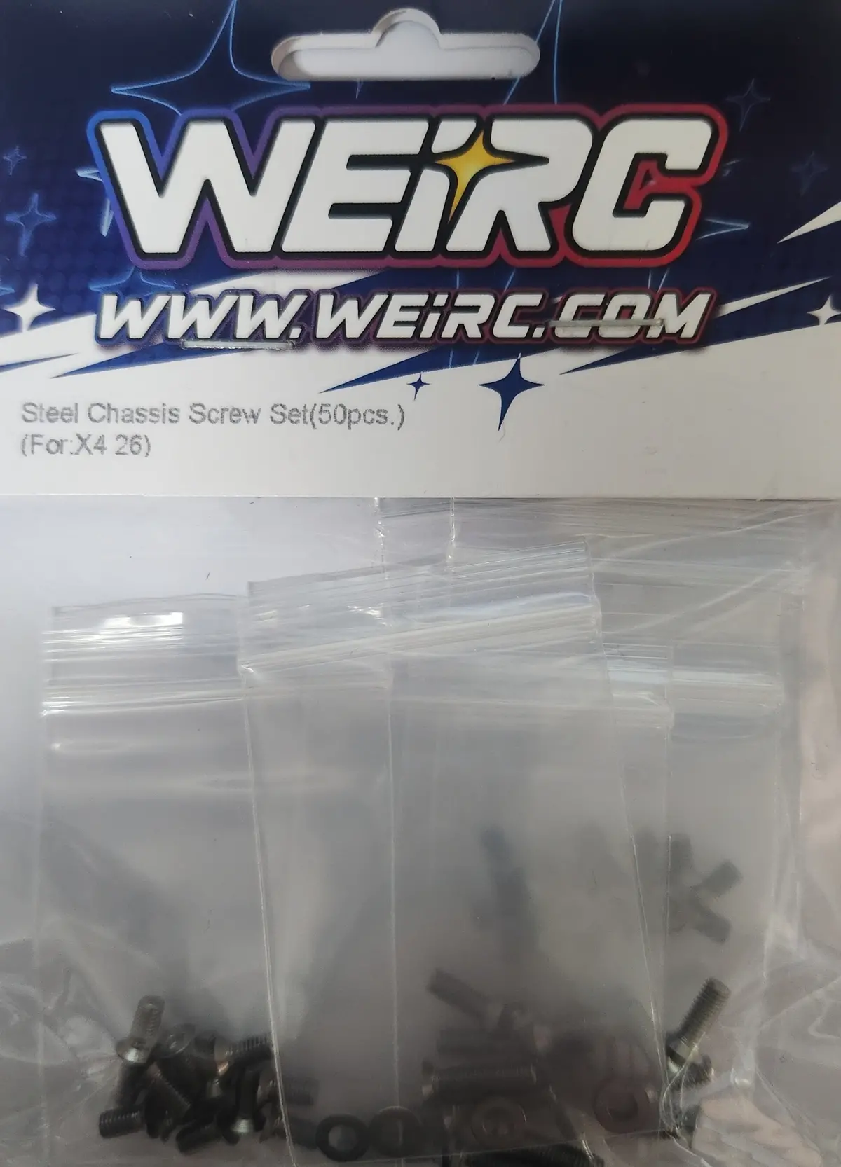 Weirc Steel Screw Set For Xray X4-25 Wr-X4screw 1