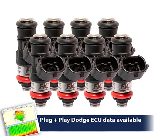 2150Cc (240 Lbs/Hr At Oe 58 Psi Fuel Pressure) Fic Fuel Injector Clinic Injector Set For Dodge Hemi Gen 1-4 Whipple Supercharger(High-Z) (Is153-2150H-Sc) 1