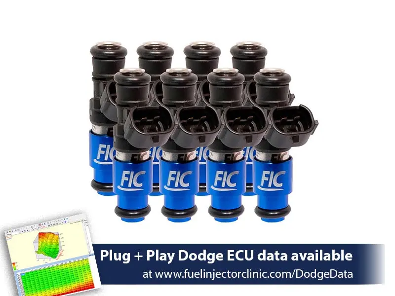 2150Cc (240 Lbs/Hr At Oe 58 Psi Fuel Pressure) Fic Fuel Injector Clinic Injector Set For Dodge Hemi Srt-8, 5.7 (High-Z) (Is153-2150H) 1