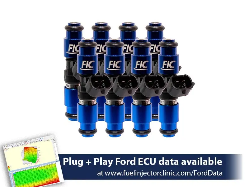 2150Cc (200 Lbs/Hr At 43.5 Psi Fuel Pressure) Fic Fuel  Injector Clinic Injector Set For Ford Raptor (2010-2014) Injector Sets (Is408-2150H) 1
