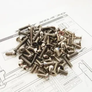 Hiro Seiko 48597 - Xray Xb2c/D '20 - Titanium Hex Socket Screw Set (104 Pieces) 1
