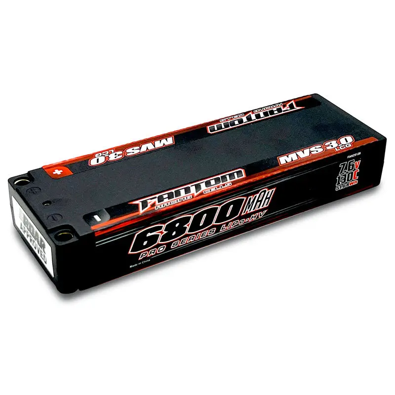 6800Mah, 130C, 7.6V, 2-Cell, Lcg, Mvs 3.0 Pro Hv Silicon Graphene Lipo-Hv 1