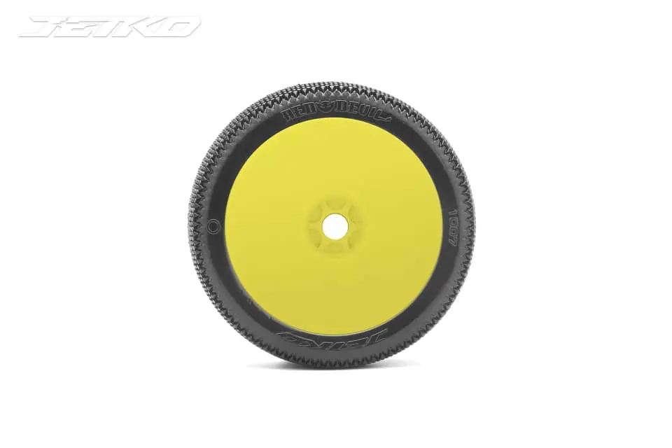 Jetko Red Devil 1/8 Buggy Pre-Glued Tires (Pair) 4