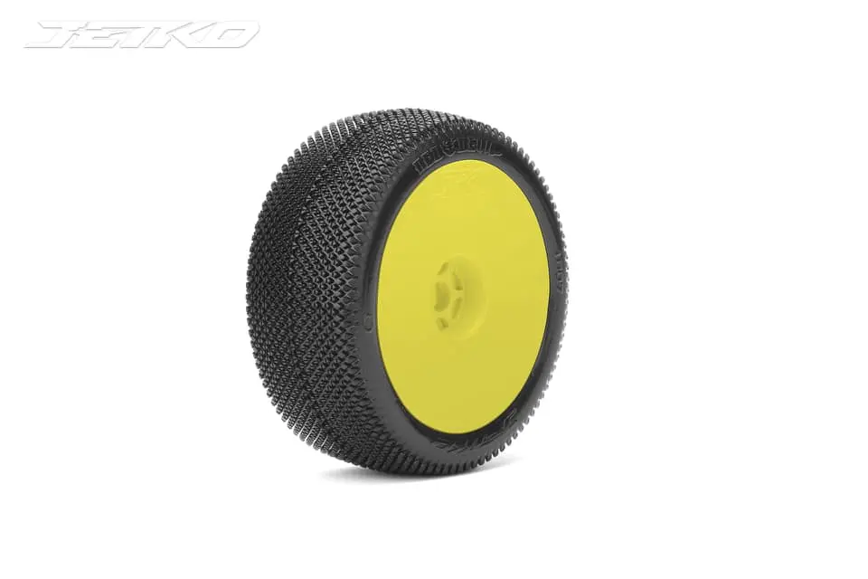 Jetko Red Devil 1/8 Buggy Pre-Glued Tires (Pair) 1