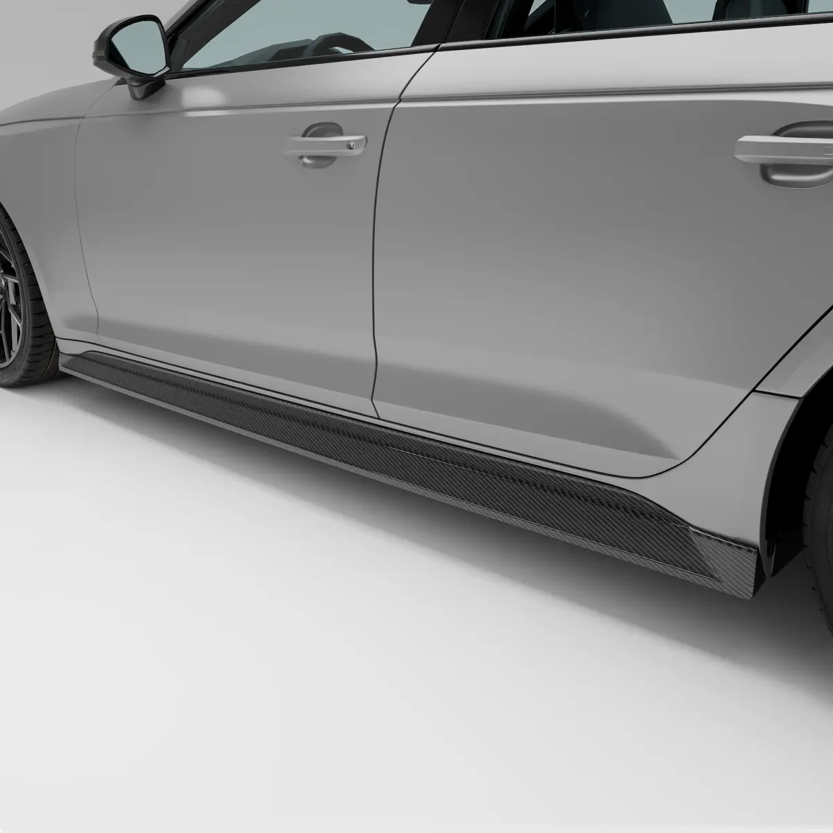 Audi Rs4 B9.5 Facelift Carbon Fiber Side Skirts 1
