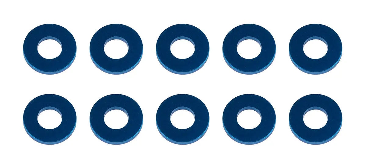 Team Associated Washers, 7.8X3.5X1.0Mm, Blue Aluminum (Ass31388) 1