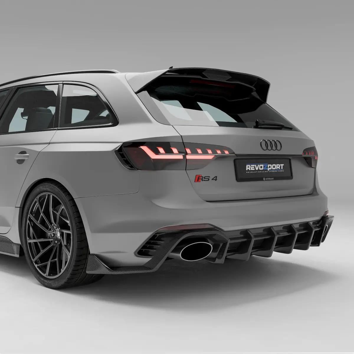 Audi Rs4 B9.5 Facelift Carbon Fiber Rear Diffuser 1