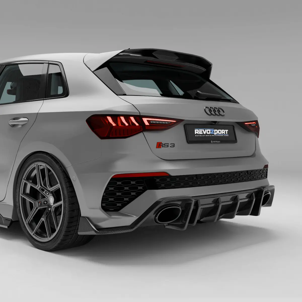 Audi Rs3 8Y Sportback Carbon Fiber Rear Diffuser 1