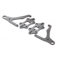 Rapide F1 Evo Graphite Front Arm Set (+2Mm) 1